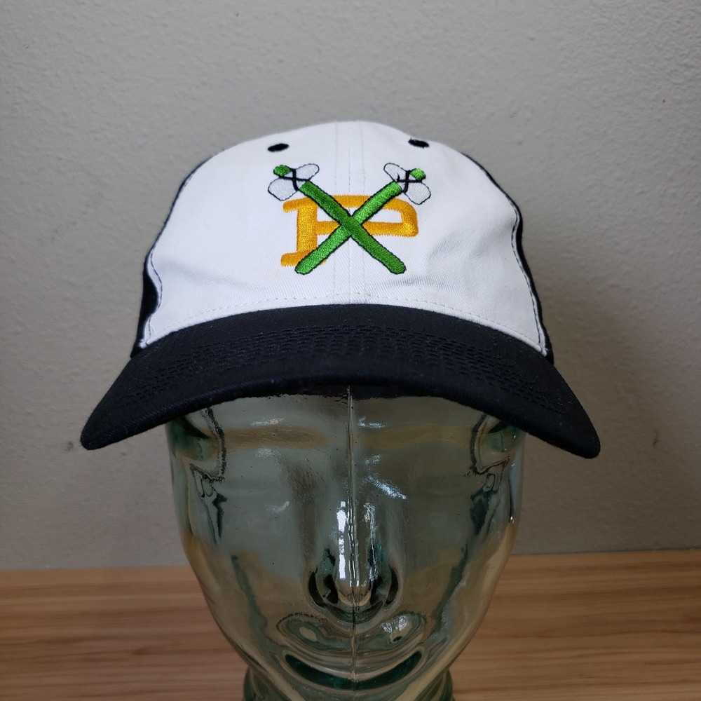 Portland Winterhawks Fitted Baseball Hat Black White Alternative Logo Size L/XL